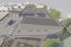 Proposed new bus depot at the site of the former New Centre in Hilsea, Portsmouth