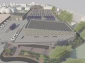 Proposed new bus depot at the site of the former New Centre in Hilsea, Portsmouth
