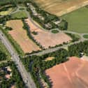 An impression of how the new-look Junction 10 of the M27 might look, released in 2019