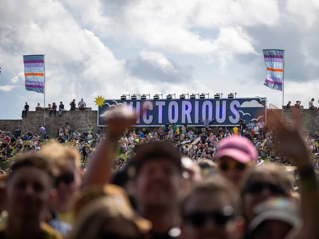 McFly were the surprise artist to perform on the Castle Stage on Saturday afternoon to a packed crowd.
Pictured - Fans enjoying McFly

Photos by Alex Shute