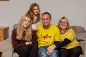 Sophie's Legacy provided £75,000 towards the project. With each hospital receiving £5,000 to help feed parents who are staying with their children in hospital.

Pictured is the founders of Sophie's Legacy in 2022: Lucy, Amelia, Gareth and Charlotte Fairall

Picture: Habibur Rahman