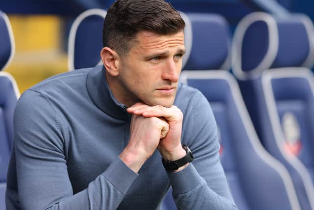 John Mousinho is tight-lipped over links with Danish striker Elias Sorensen. Picture: Gary Oakley/Getty Images