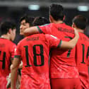 Jeong Ho-yeon, far left, made his international debut for South Korea against Thailand back in March