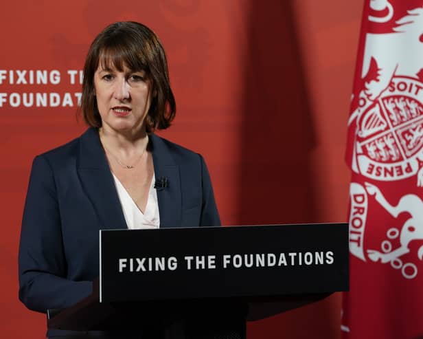 Chancellor of the Exchequer Rachel Reeves has announced an above inflation pay rise for the Royal Navy, British Army and RAF.  Pictured is Ms Reeves during a press conference following her statement to the House of Commons on the findings of the Treasury audit into the state of the public finances.