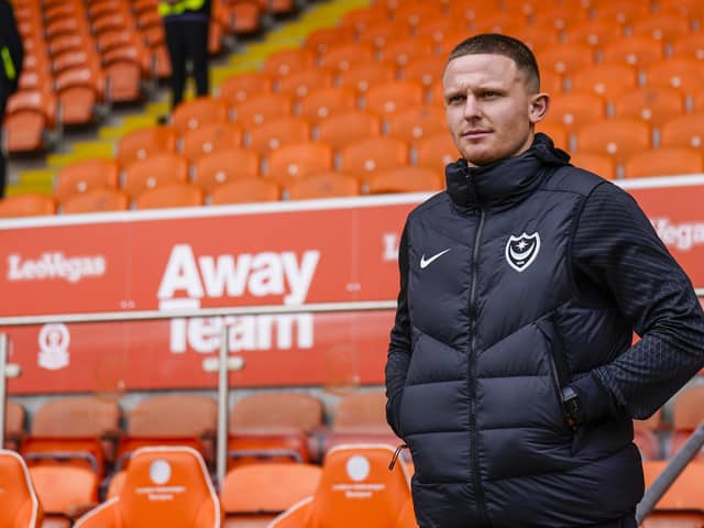 Pompey striker Colby Bishop