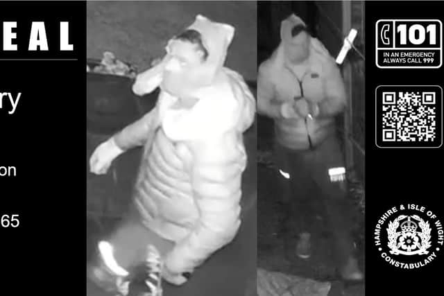 Officers investigating a burglary in Southampton would like to speak to him in connection with their enquiries.