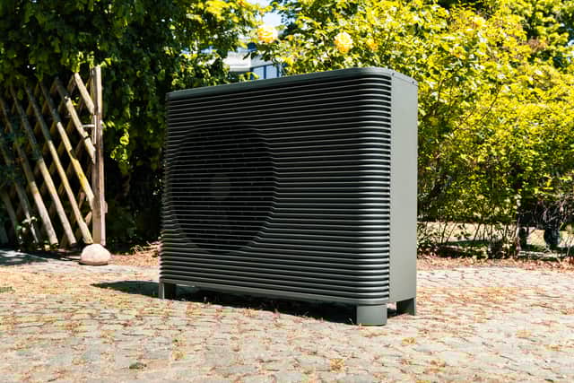 The external unit tucks away in your outside space
