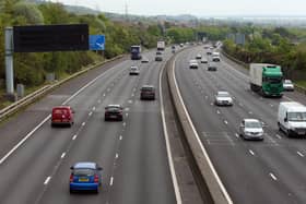 Motorists are dealing with miles of queuing traffic on the M27 following an earlier incident.