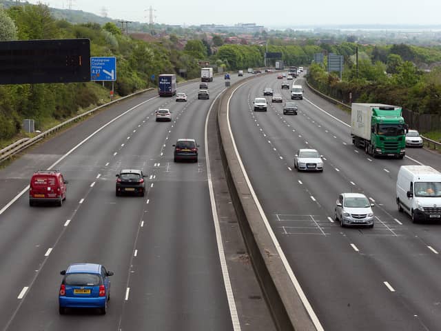 One person was injured following a four-vehicle crash on the M27.