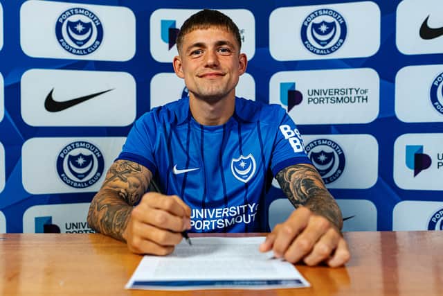 Elias Sorensen has penned a three-year-deal at Fratton Park