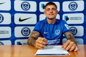 Elias Sorensen has penned a three-year-deal at Fratton Park