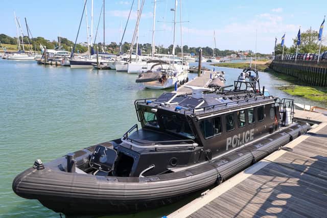 The new high speed boat, named ‘Defender’, offers significantly advanced protection and tactical capability, which means the force is able to deal with threats at sea, even in severe weather conditions. It is fully equipped for prolonged sea searches and allows officers to board vessels of all sizes.