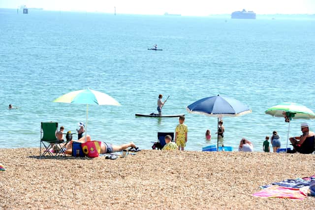 Temperatures reached as high as 30 degrees in Portsmouth on Tuesday, July 30, 2024, this week.

Picture: Sarah Standing (300724-2790)