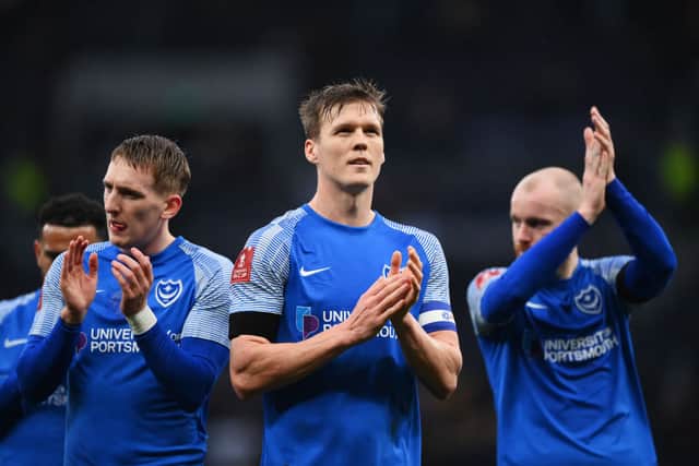 Sean Raggett made 239 appearances for Pompey during his five-season Fratton Park stay. Picture: Getty Images