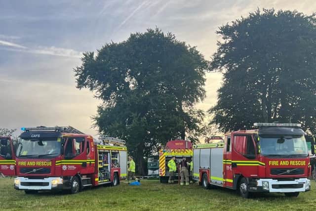 Firefighters from the Havant area were deployed to tackle a pizza oven blaze in East Meon.