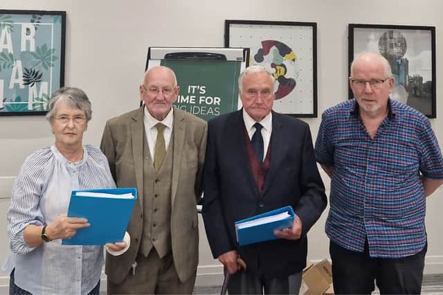 As a report into Hampshire police's conduct regarding hundreds of potential killings at a hospital is prepared for release, families of the victims have called it a 'monumental conspiracy'.
Pictured: Relatives of some of the victims that died at Gosport War Memorial Hospital