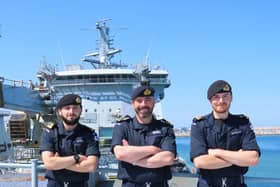 Sub Lieutenants Adam Whitelaw and Kieran Kitsell spent a month on board RFA Tidespring, ahead of their deployment on the Portsmouth-based warship HMS Medway.