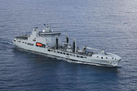 Royal Fleet Auxiliary seafarers and officers are set to stage historic strike in a bitter row over pay and being overworked. RFA personnel support the Royal Navy on various deployments and operations. Pictured is RFA Tidespring.