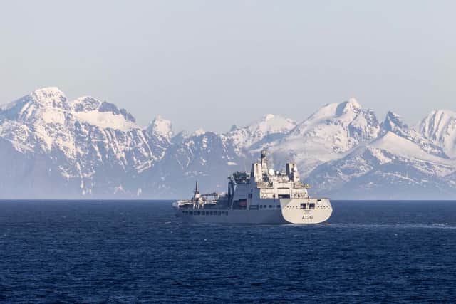 RFA Tidespring on deployment.
