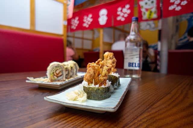 The Southsea maki and spider maki was painstakingly crafted by the chefs.
