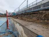 A brand new ledge will mean that visitors will be able to sit on the edge of the pool and safely dangle your feet in, or perch on the ledge itself.
