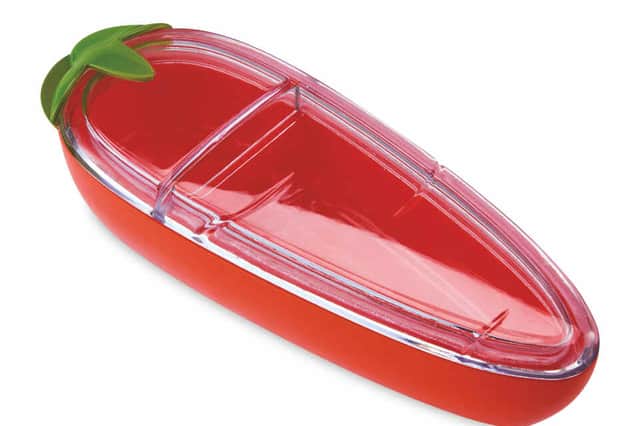 Joie Carrot Snack holder is on offer at Aldi