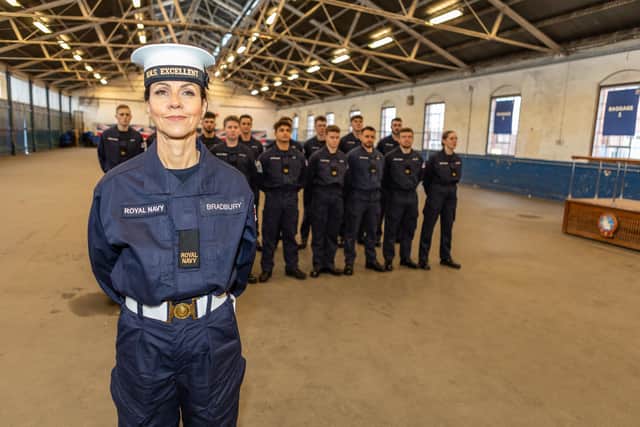 Royal Navy personnel assigned to HMS Excellent.