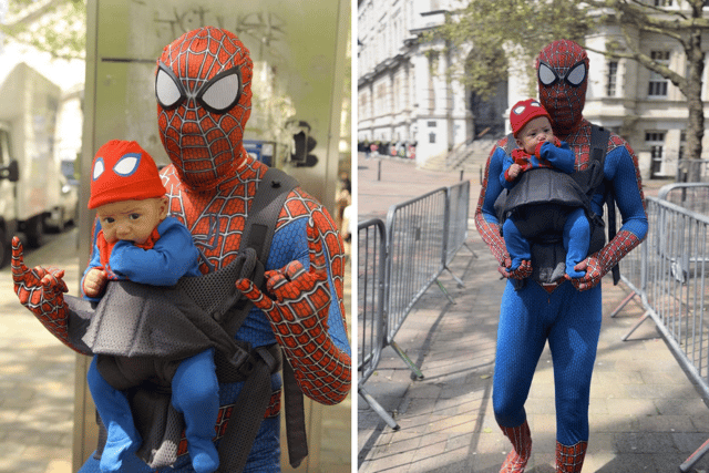 Since being back home, Caleb has been enjoying many journeys. He was dressed up as Spider Man while at Portsmouth Comic Con this summer.