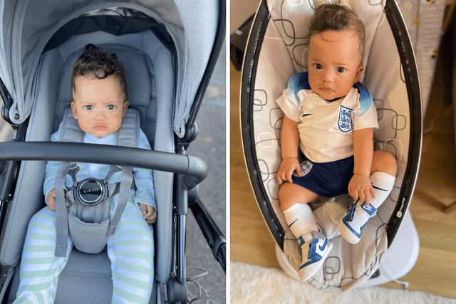 Caleb Dawkins is now thriving after being born premature.