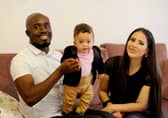 Marianna and Reuben Dawkins' son Caleb was born at just 26 weeks in Queen Alexandra Hospital in Portsmouth, going through a tough journey before coming home. Picture: Sarah Standing (250724-2512)