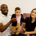 Marianna and Reuben Dawkins' son Caleb was born at just 26 weeks in Queen Alexandra Hospital in Portsmouth, going through a tough journey before coming home. Picture: Sarah Standing (250724-2512)