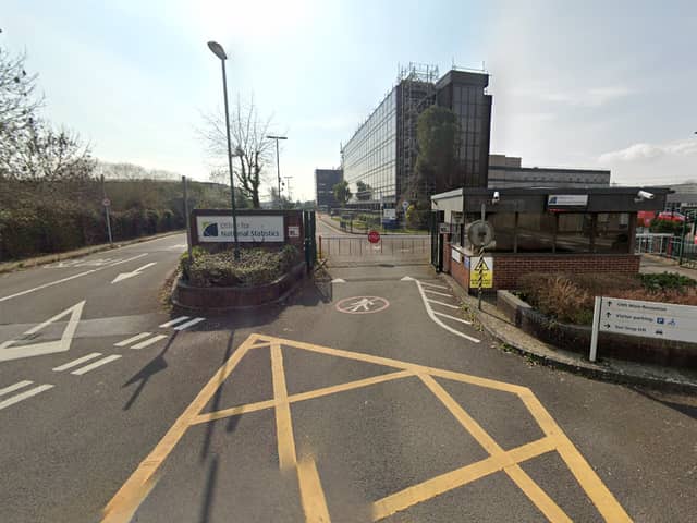 The Office for National Statistics office in Segensworth Road, Titchfield.