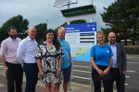 New electronic signs have been installed at Eastney to warn beachgoers if there have been any sewage releases.