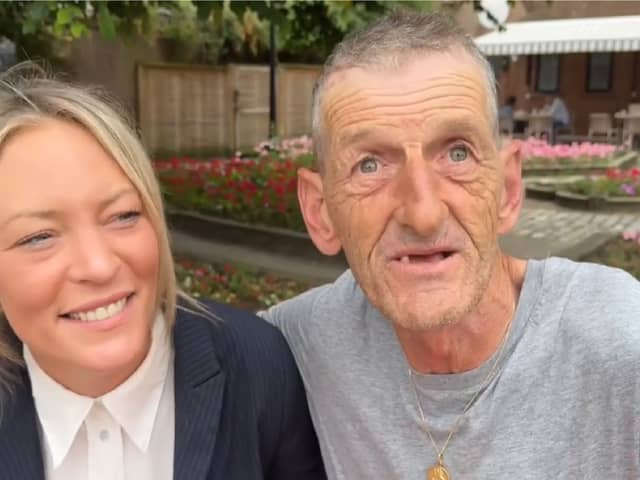 Road sweeper Paul Spiers, with Lisa Knight who organised the holiday fundraiser.