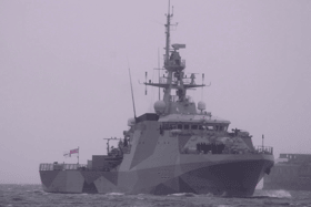 HMS Medway returning home to Portsmouth on August 15 after spending years away from the naval base. She previously spent time in Gibraltar and the Caribbean.