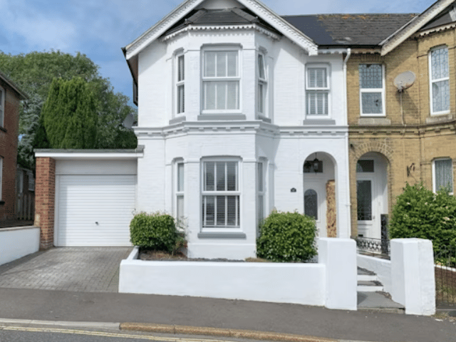 This home comes with four bedrooms, one bathroom and a spacious living area. 
