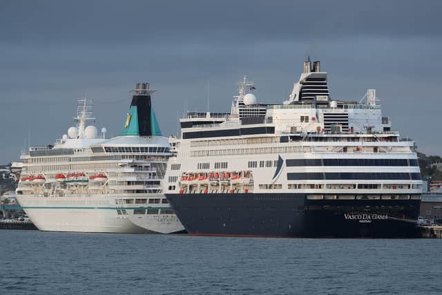 Vasco Da Gama (foreground) will be sailing into Portsmouth International Port this weekend as part of a tour around the British Isles.