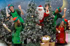 While the zoo’s resident animals were enjoying the sunshine and seeking out shady spots to relax, children took part in a giant snowball fight with Father Christmas and his mischievous elves outside Grade I listed Marwell Hall.

The event gave guests a sneak peek of the festive fun to come for its magical winter lights experience Glow Marwell and also marked the opening of the zoo’s new snow leopard extension. For the first time since 2019, Father Christmas and his elves will be taking up residence inside Marwell Hall.