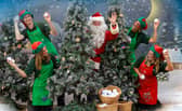 While the zoo’s resident animals were enjoying the sunshine and seeking out shady spots to relax, children took part in a giant snowball fight with Father Christmas and his mischievous elves outside Grade I listed Marwell Hall.

The event gave guests a sneak peek of the festive fun to come for its magical winter lights experience Glow Marwell and also marked the opening of the zoo’s new snow leopard extension. For the first time since 2019, Father Christmas and his elves will be taking up residence inside Marwell Hall.
