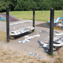 The skate park in Locks Heath has been vandalised.