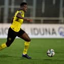 Pompey new-boy Abdoulaye Kamara in action for Borussia Dortmund reserves