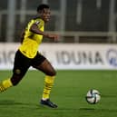 Pompey new-boy Abdoulaye Kamara in action for Borussia Dortmund reserves
