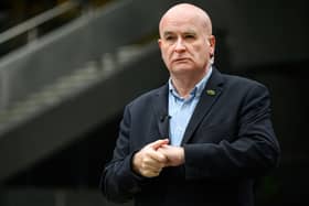 The National Union of Rail, Maritime and Transport Workers (RMT) will be holding talks with government departments this week to push for better pay deals for Royal Fleet Auxiliary staff and other seafarers, as well as rail workers. Pictured is general secretary Mick Lynch.