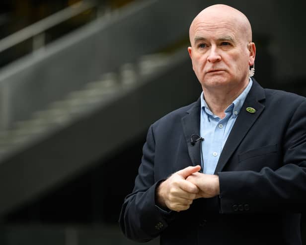 The National Union of Rail, Maritime and Transport Workers (RMT) will be holding talks with government departments this week to push for better pay deals for Royal Fleet Auxiliary staff and other seafarers, as well as rail workers. Pictured is general secretary Mick Lynch.