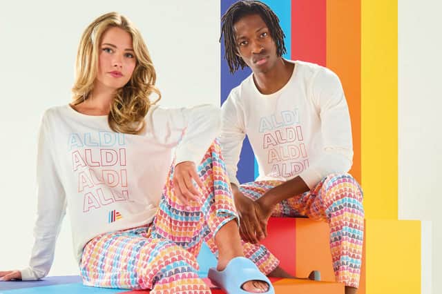 The pyjama sets can be matched up with other Aldi clothing items