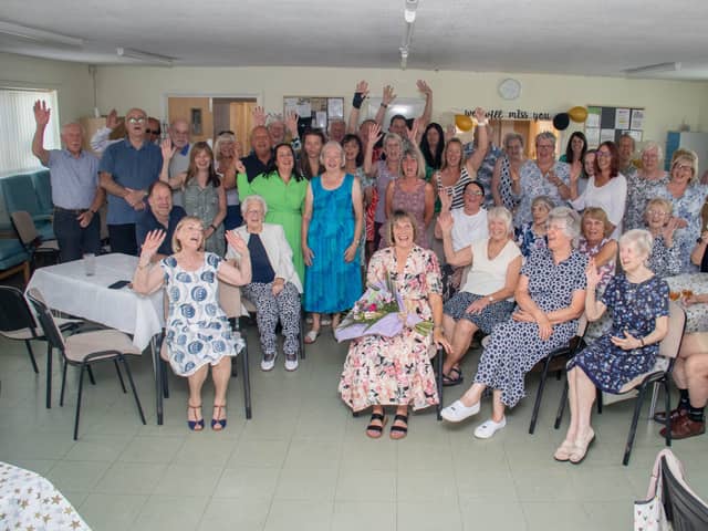 Age concern held a celebration for a member of staff, Liz Wood, who is retiring after 17 years of service.

