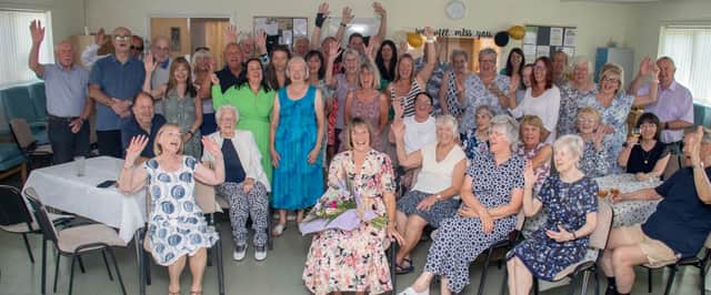Age concern held a celebration for a member of staff, Liz Wood, who is retiring after 17 years of service.