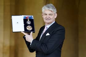 Sir Stephen Lovegrove has become Whitehall's Aukus adviser, which Defence Secretary John Healey said would "help maximise the benefits" of the tripartite defence deal. Pictured is Sir Stephen Lovegrove, formerly National Security Adviser, Cabinet Office, after being made a Knight Grand Cross of the Order of St Michael and St George for services to National Security, by the Princess Royal during an investiture ceremony at Windsor Castle, Berkshire.