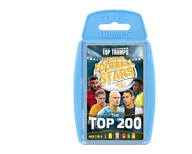 Top Trumps have been releasing collectible packs ranking the top 200 footballers in the world.