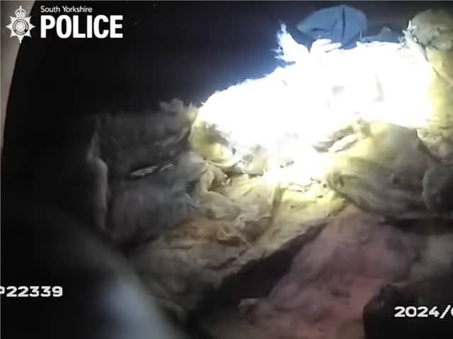 Man found hiding in loft after taking part in riots.